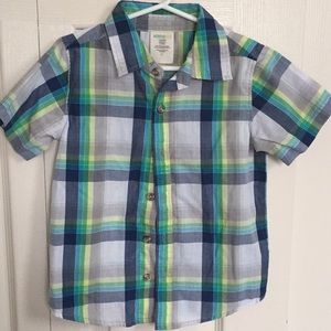 WonderKids 4T Button-down Short Sleeved Shirt